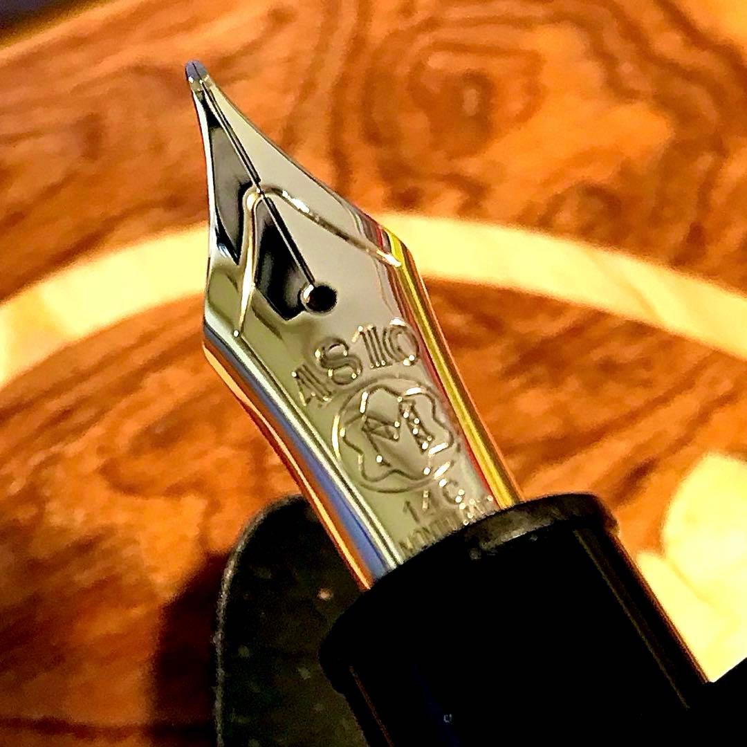 ☆極上の14C☆美しいモンブラン万年筆マイスターシュテック146(M)全金ペン