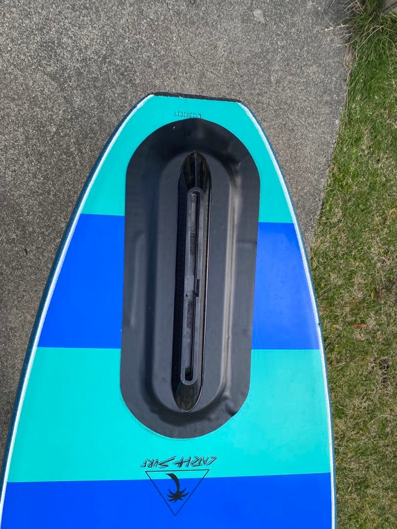 ODYSSEA サーフボード 青/緑ストライプ　手渡し限定