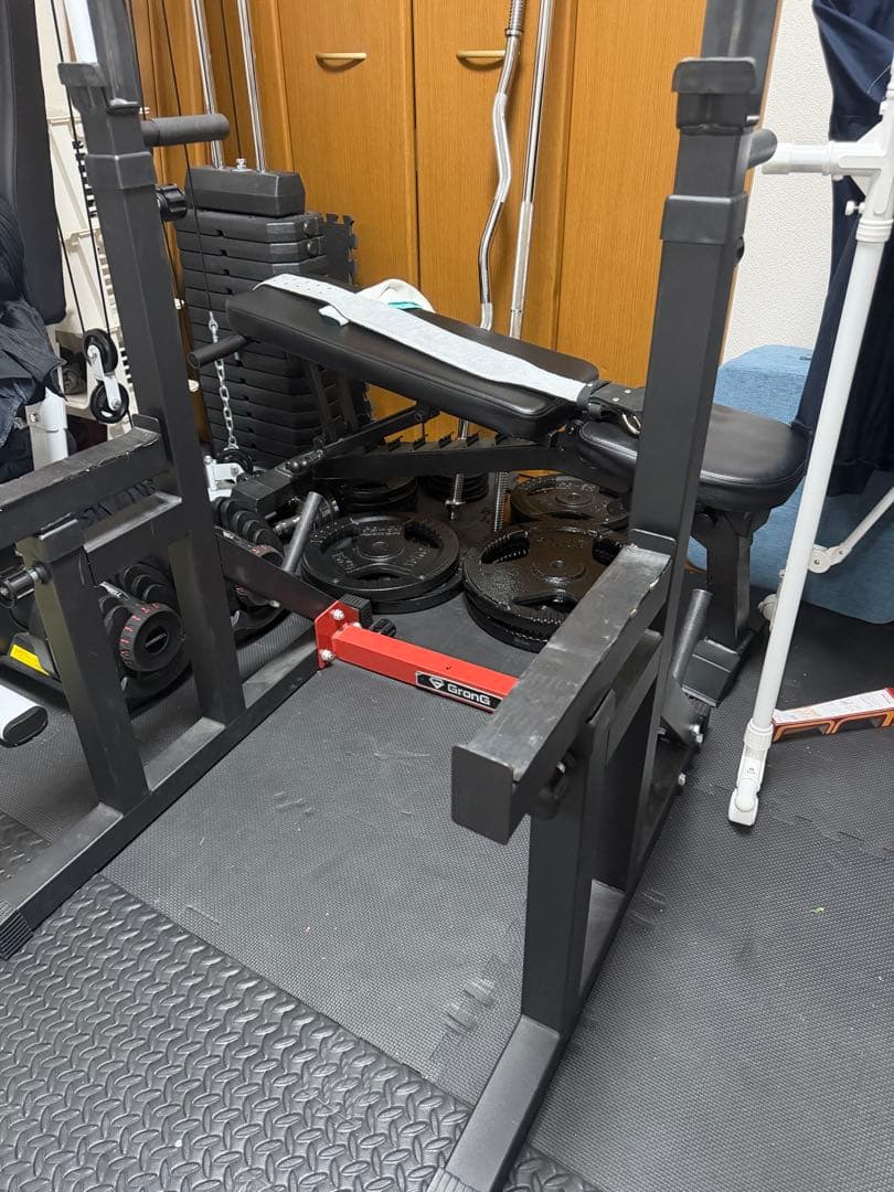 ウエイトプレートとダンベルセット（ベンチ）（セーフティーバー（福岡県内運びます）