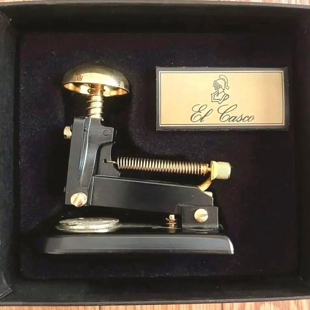 美品 スペイン製 エルカスコ 23KT ホッチキス ゴールド 18金 24金