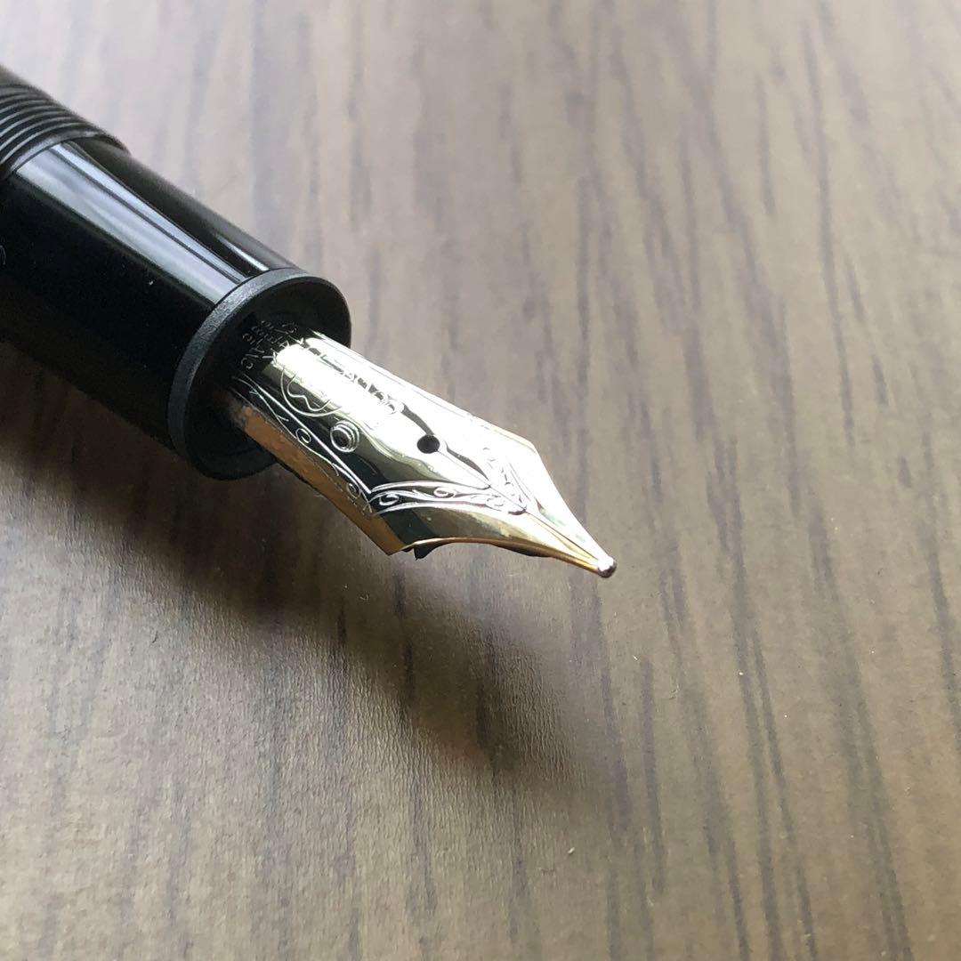 【希少・調整済み】モンブラン 149 14C 中白 二段エボナイト芯 万年筆