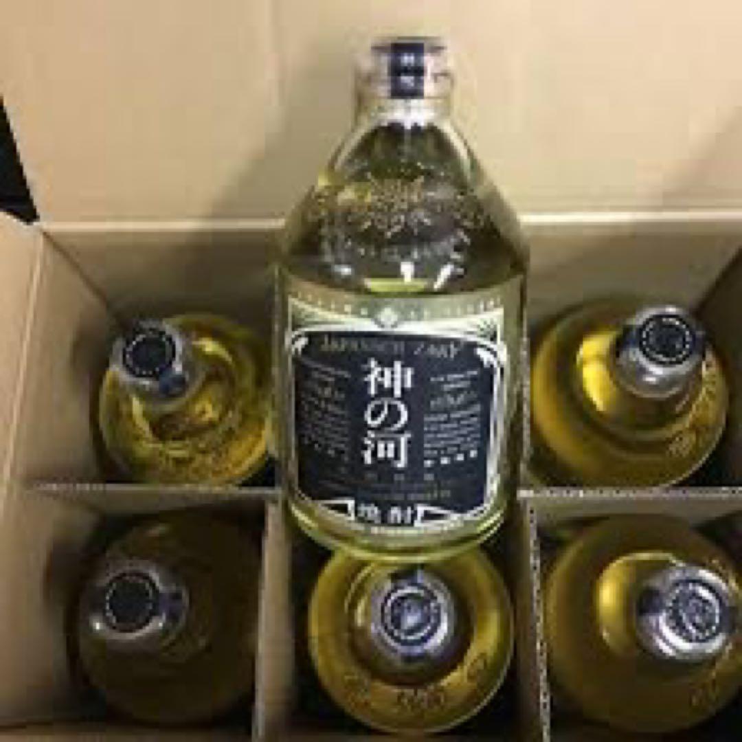 長期5年熟成 神の河ブラック 6本セット 本格焼酎