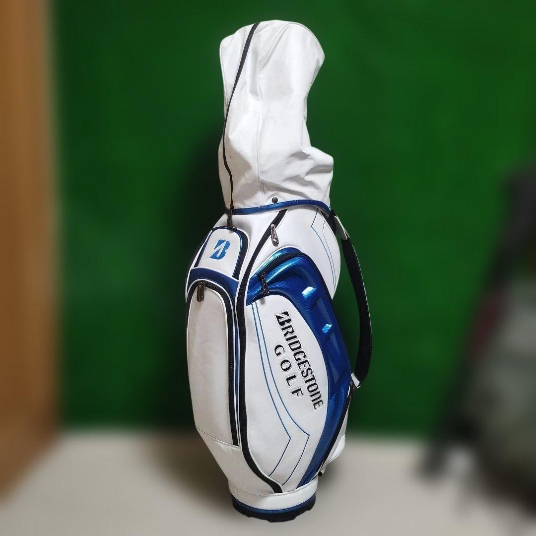 BRIDGESTONE ゴルフバッグ ホワイト/ブルー　int