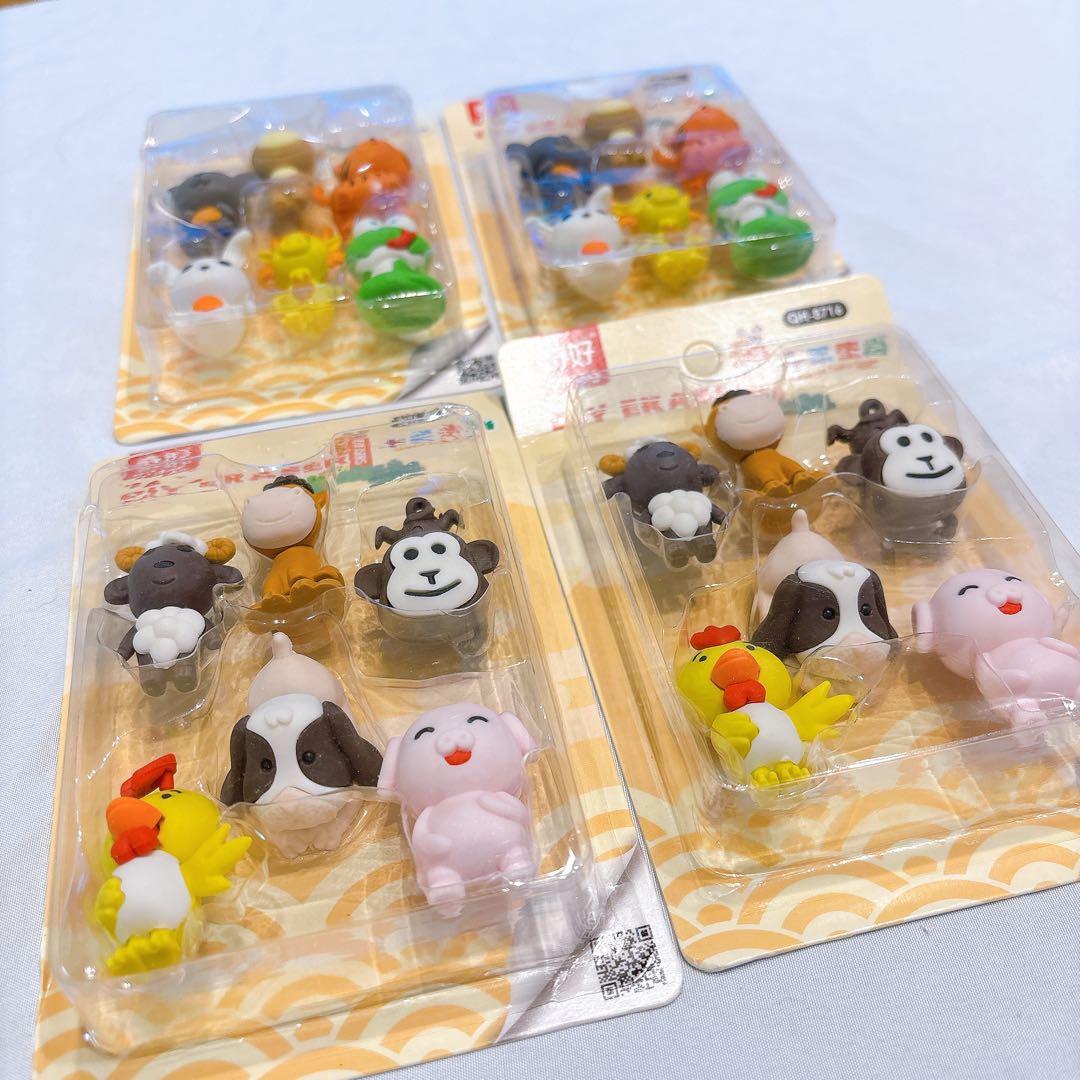 ☆鉛筆消しゴム パズル 消しゴム 取り外し可能 DIY消しゴム かわいい