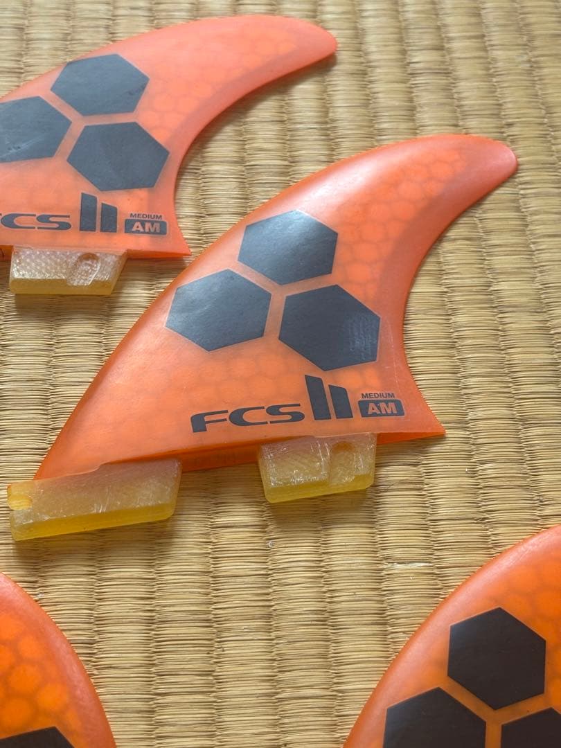 FCS2 AM トライ・クワッドフィン オレンジ　5枚セット