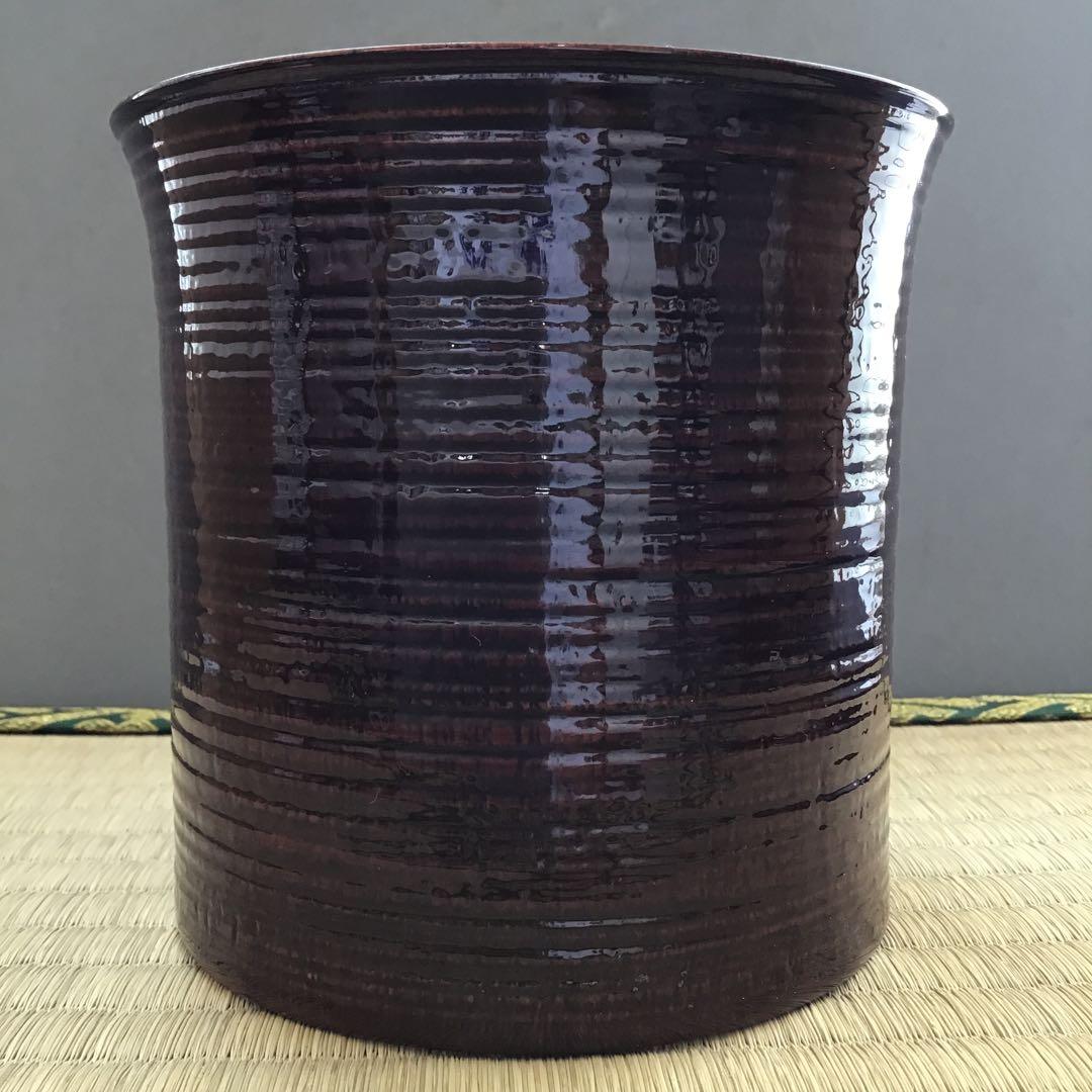 茶道具　竹節　棒ノ先建水　張貫師　村瀬玄之作　葆光斎書付　共箱　S125KS