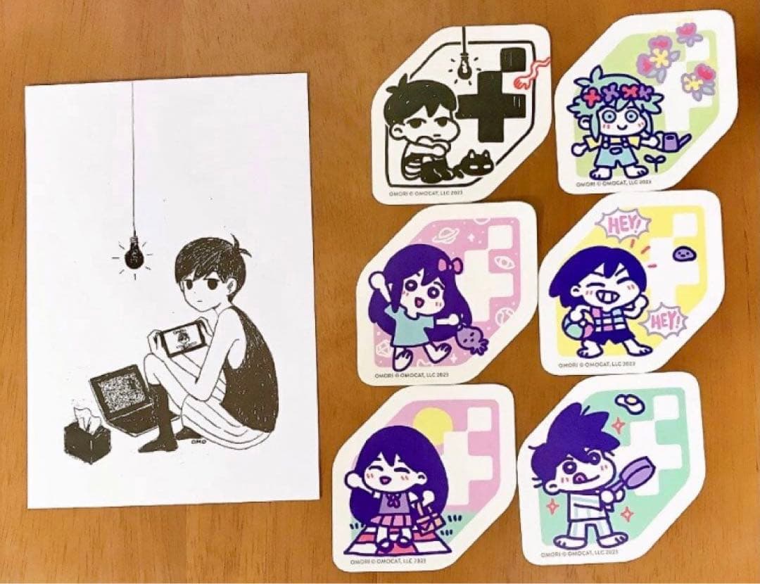 OMORI ステッカー ポストカード fangamer オモリ 7点セット