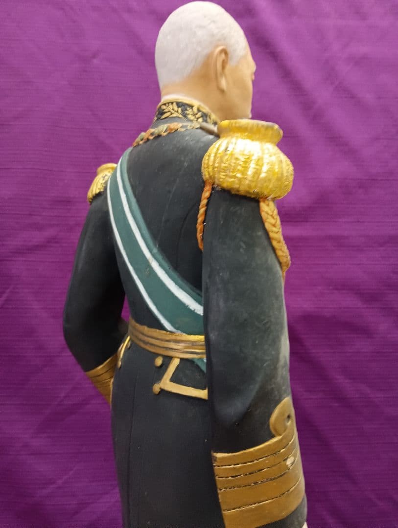 戦前稀少レア大日本帝国海軍東郷平八郎元帥大正〜昭和戦前頃４６センチ陶器人形当時物