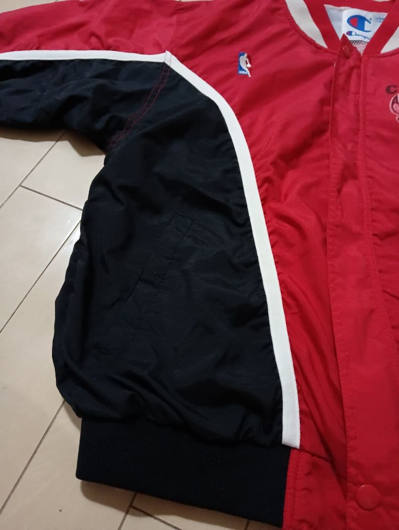 NBA シカゴ ブルズ チャンピオン ナイロン ジャケット ウォームアップ