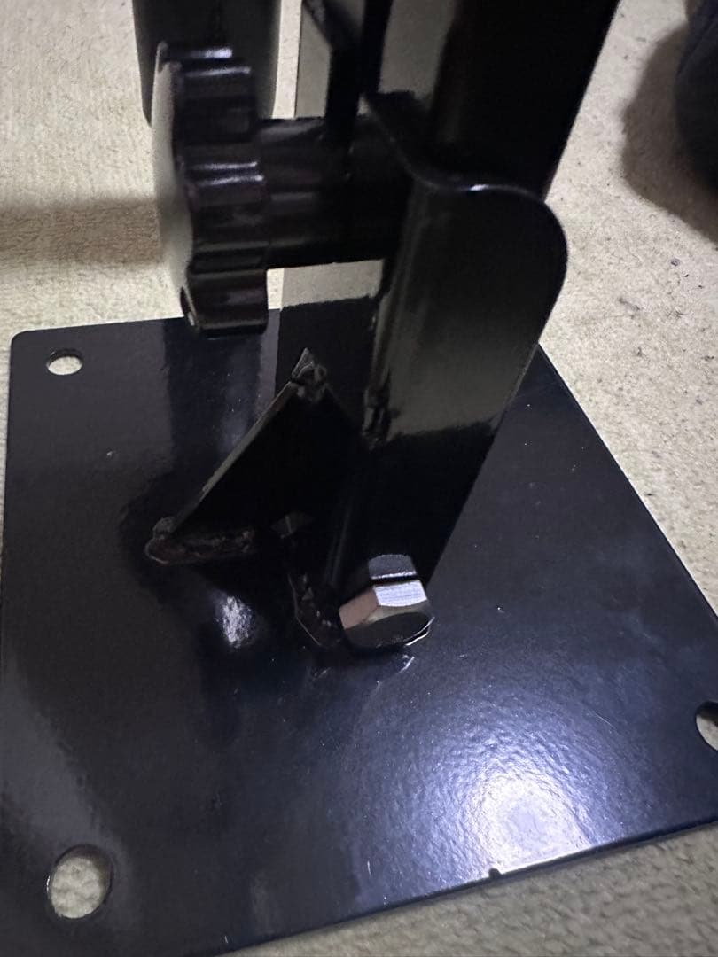 ボクシングスタンド 黒 金属製