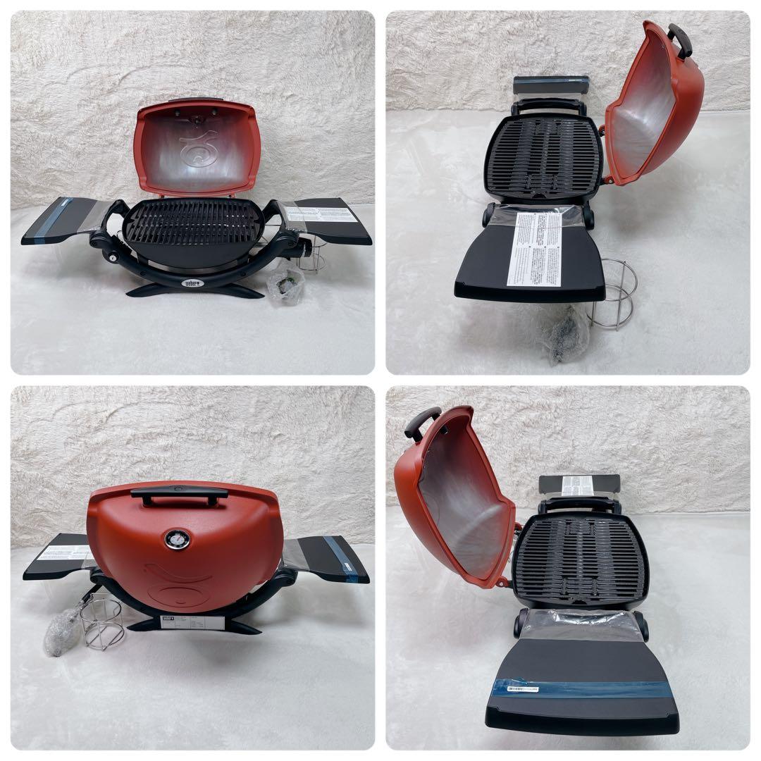 未使用✨Weber ウェイバー　Q1250　ガスグリル　ポータブル　卓上　レッド