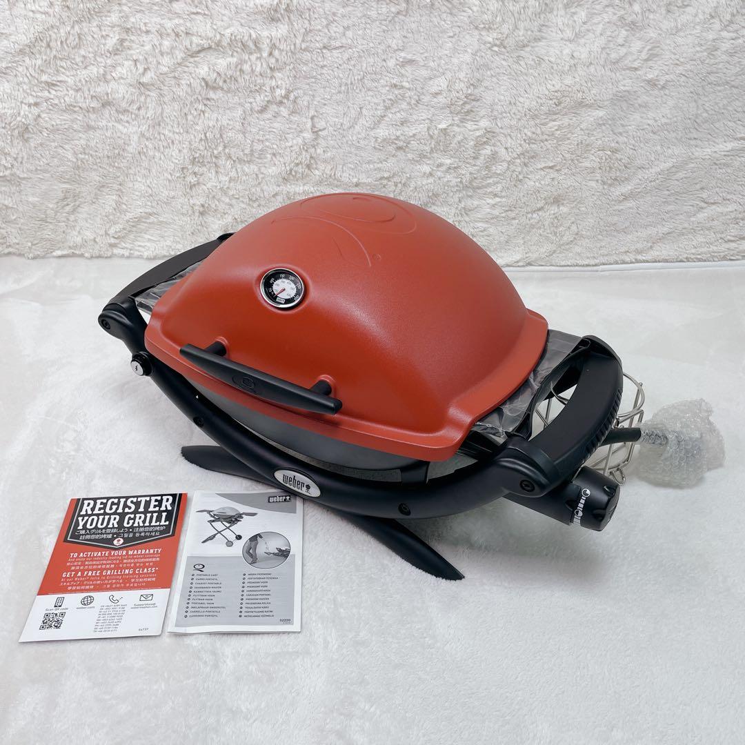未使用✨Weber ウェイバー　Q1250　ガスグリル　ポータブル　卓上　レッド