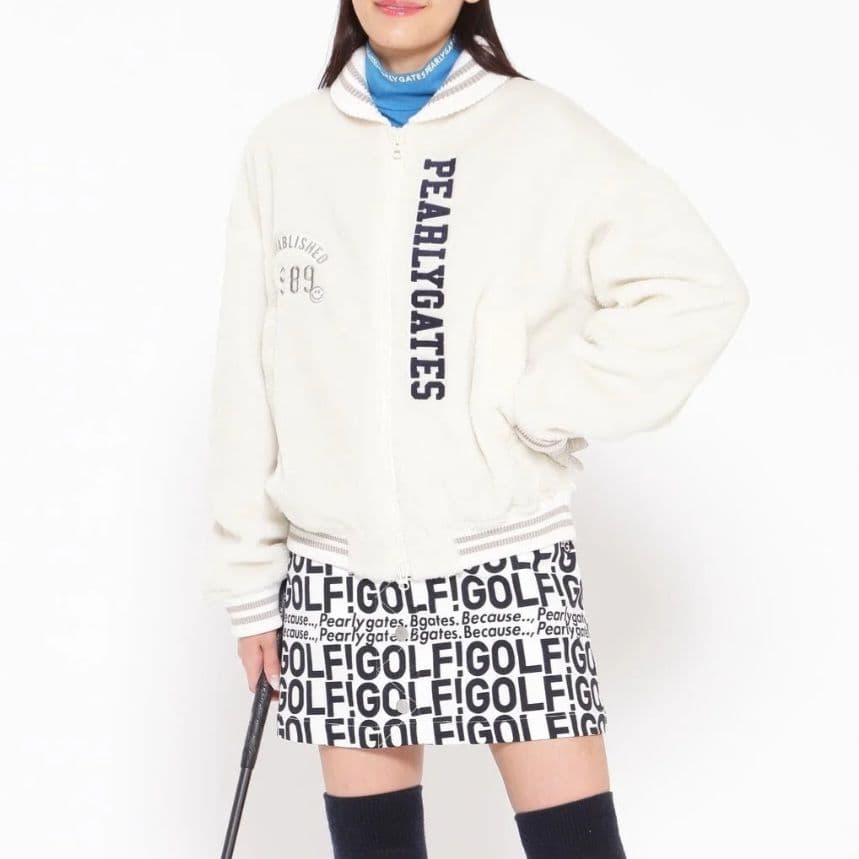 【PEARLY GATES/パーリーゲイツ】カレッジロゴボアジップブルゾン