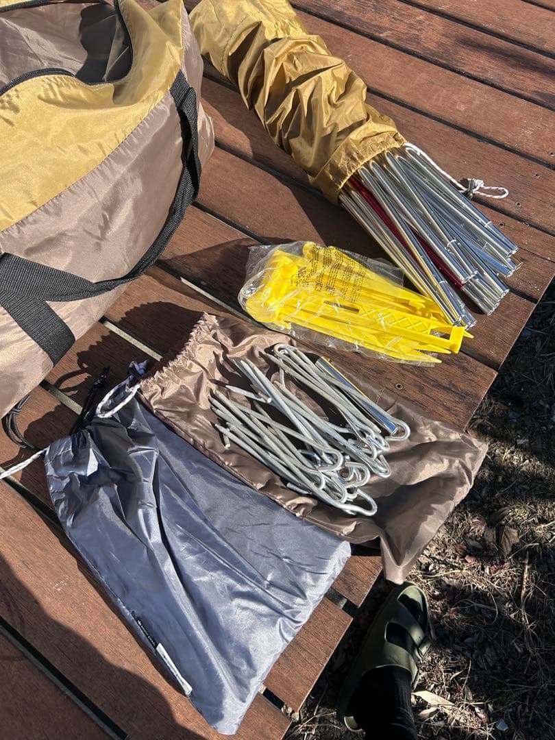 スノーピークエントリーパックTT テント、インナーマット