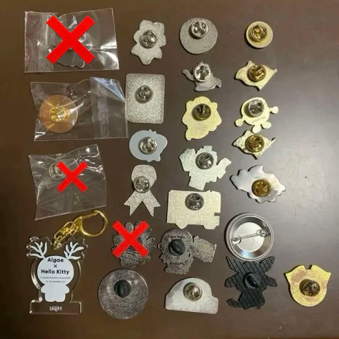 大阪万博ピンバッチまとめ売り日本、アメリカ、イギリス、ウーマン、関西、宴、キティ