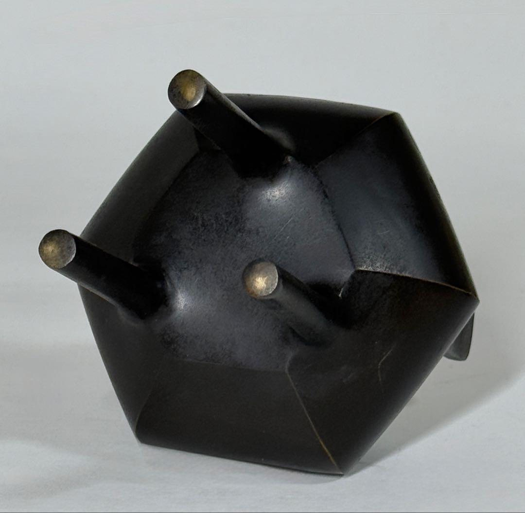 銅製　香炉　獅子蓋　宝尽くし文　銅器　茶道具　茶器　香道具　仏具