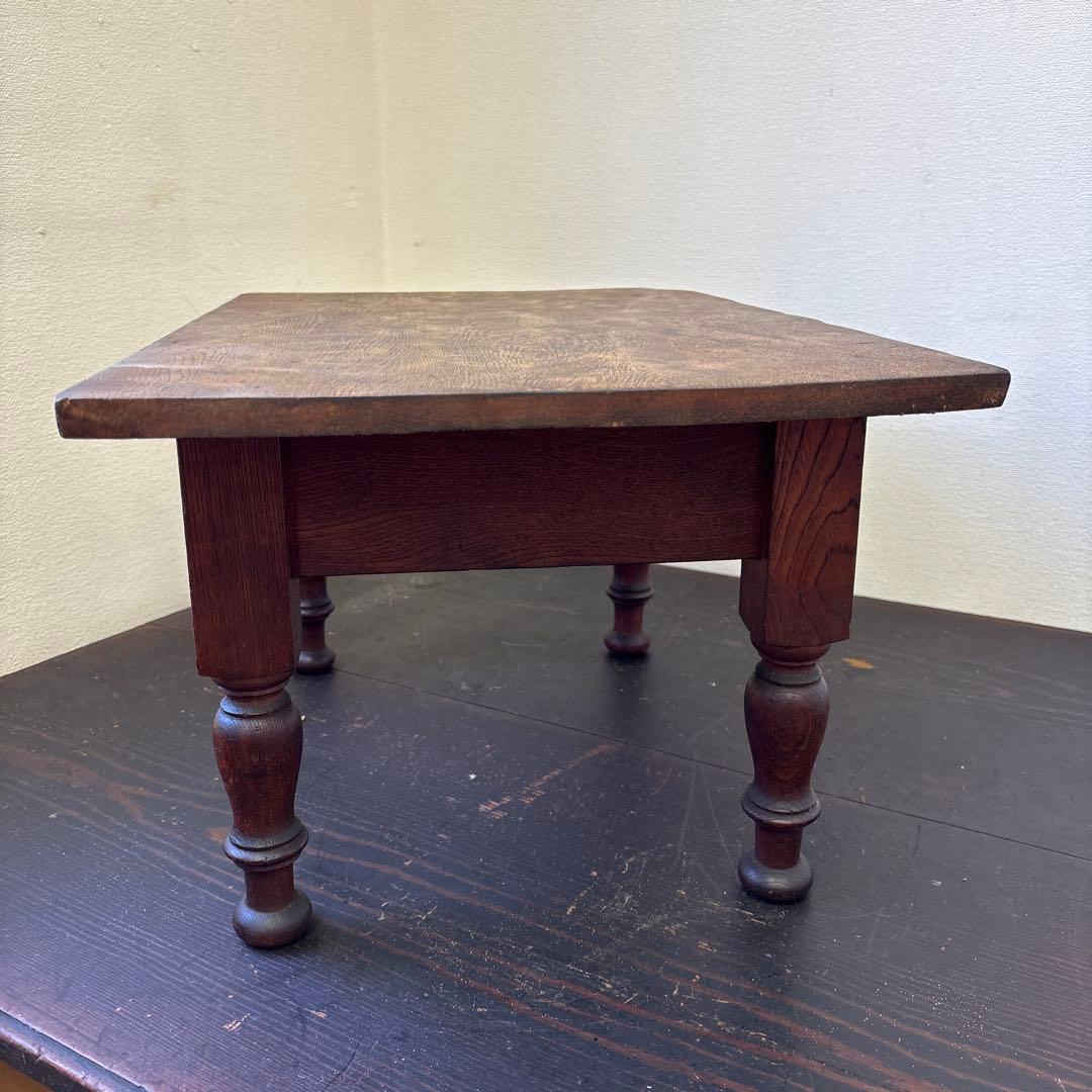 昭和レトロ 文机 小引き出し1杯｜古家具 ローテーブル 飾り台 無垢材