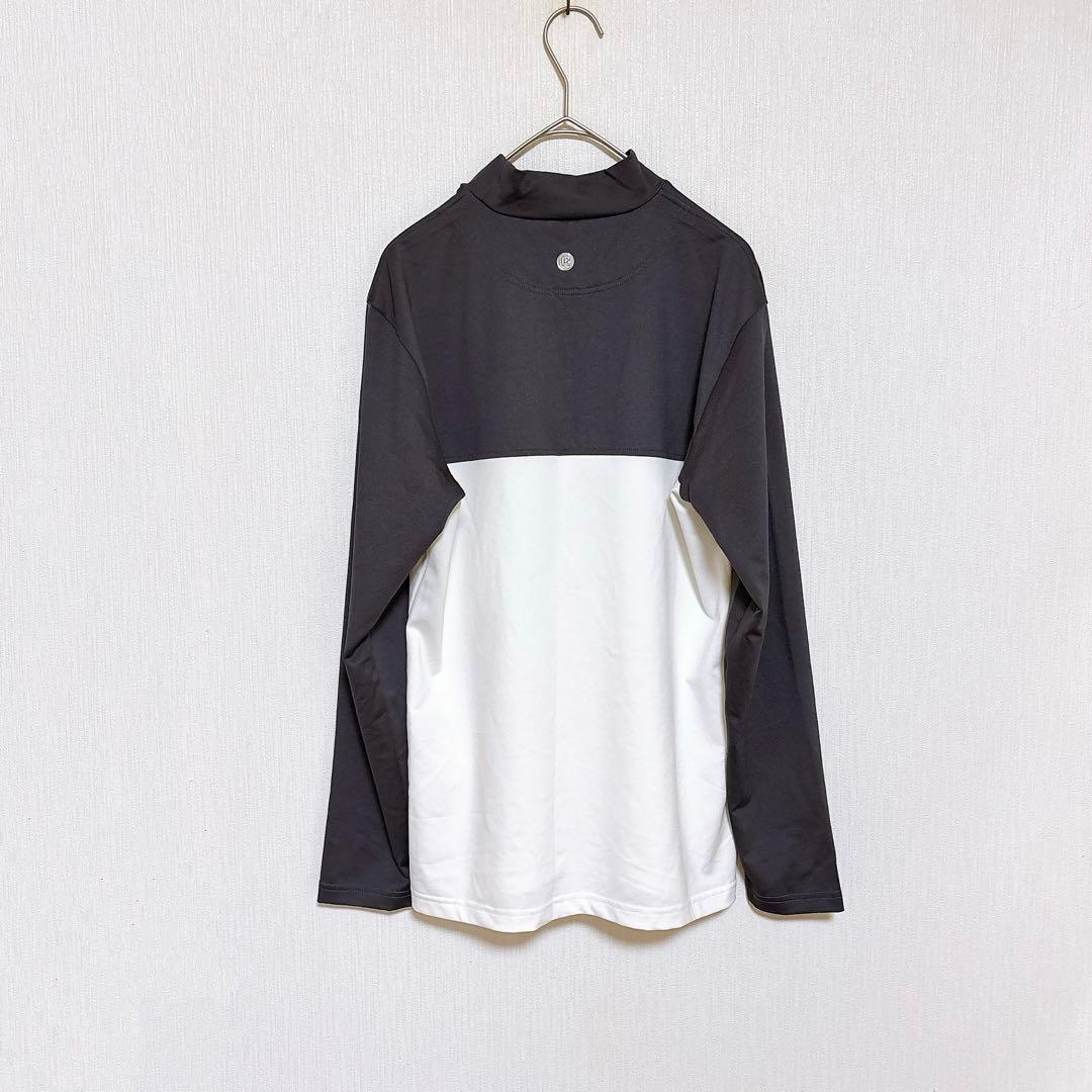 極美品 BRIEFING バイカラー ロングスリーブハイネックシャツ レディース