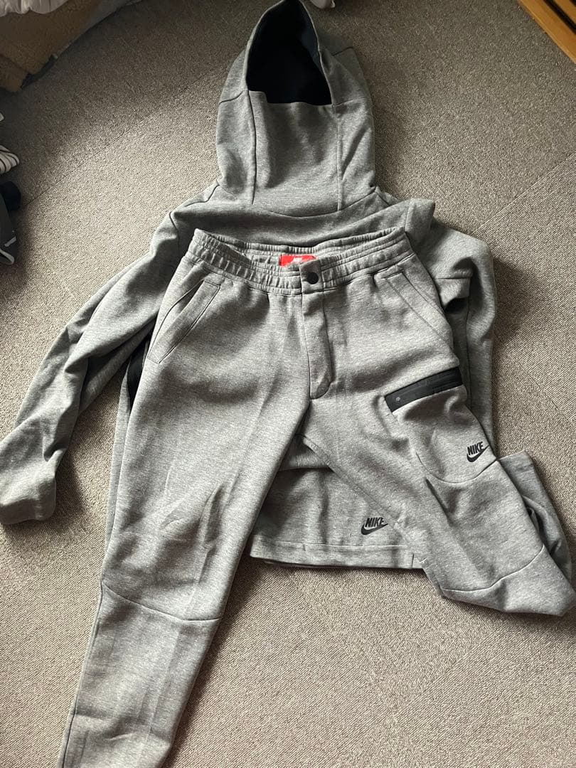 NIKE ナイキ　テックフリース セットアップ グレー ジャージ上下 M