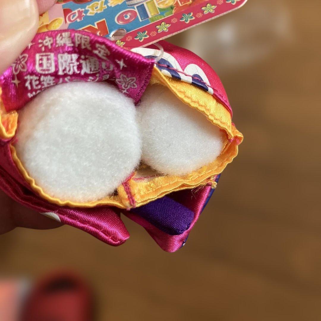 レア！ご当地キティマスコット 沖縄限定 花笠ver. ハローキティ ぬいぐるみ