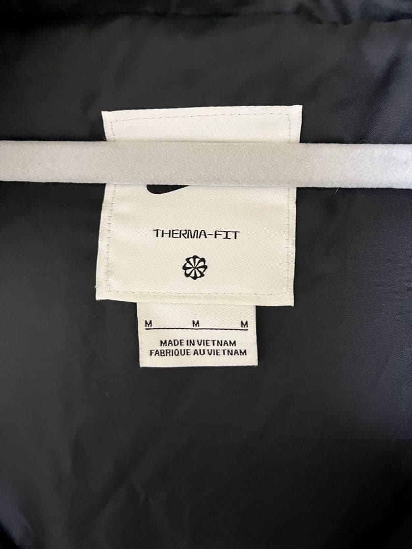 美品 Nike フード付きベンチコート ブラック 160/84A