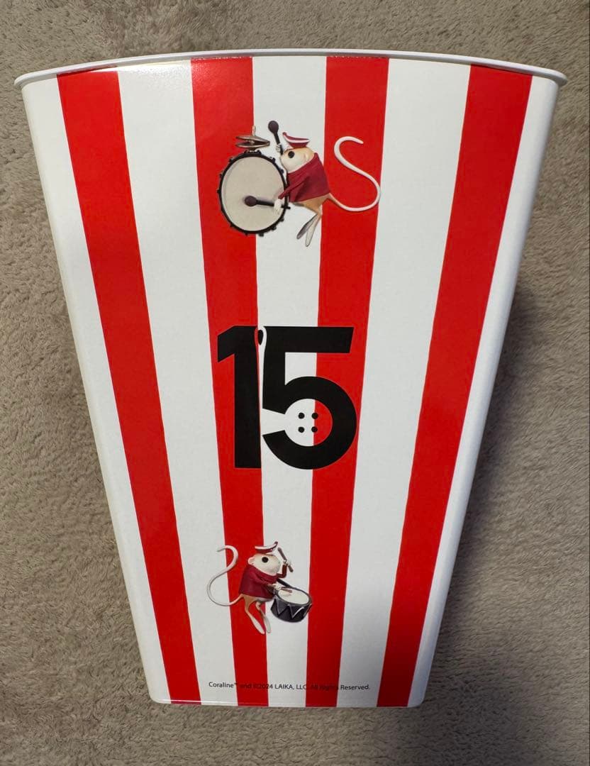 US劇場限定 コラライン 15周年 ポップコーンバケット&3Dカップ