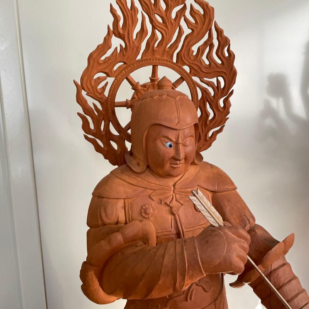 安底羅大将　仏像　約90cm 特大