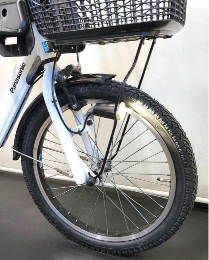 1年保証 パナソニック　ギュット　20インチ　子供乗せ　白色　電動アシスト自転車