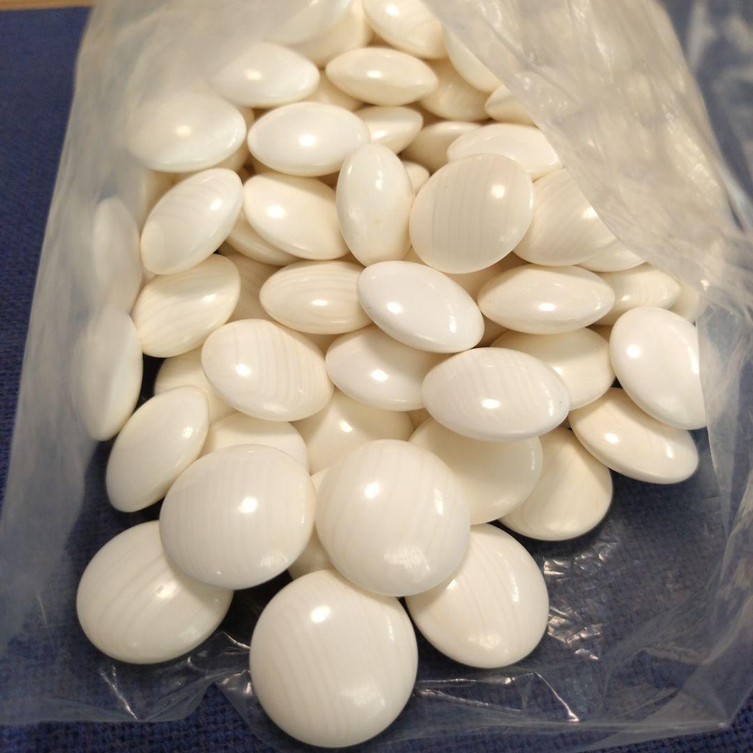 日向特製本蛤碁石(超美品) 島桑碁笥(美品) 桐碁笥箱　囲碁用品