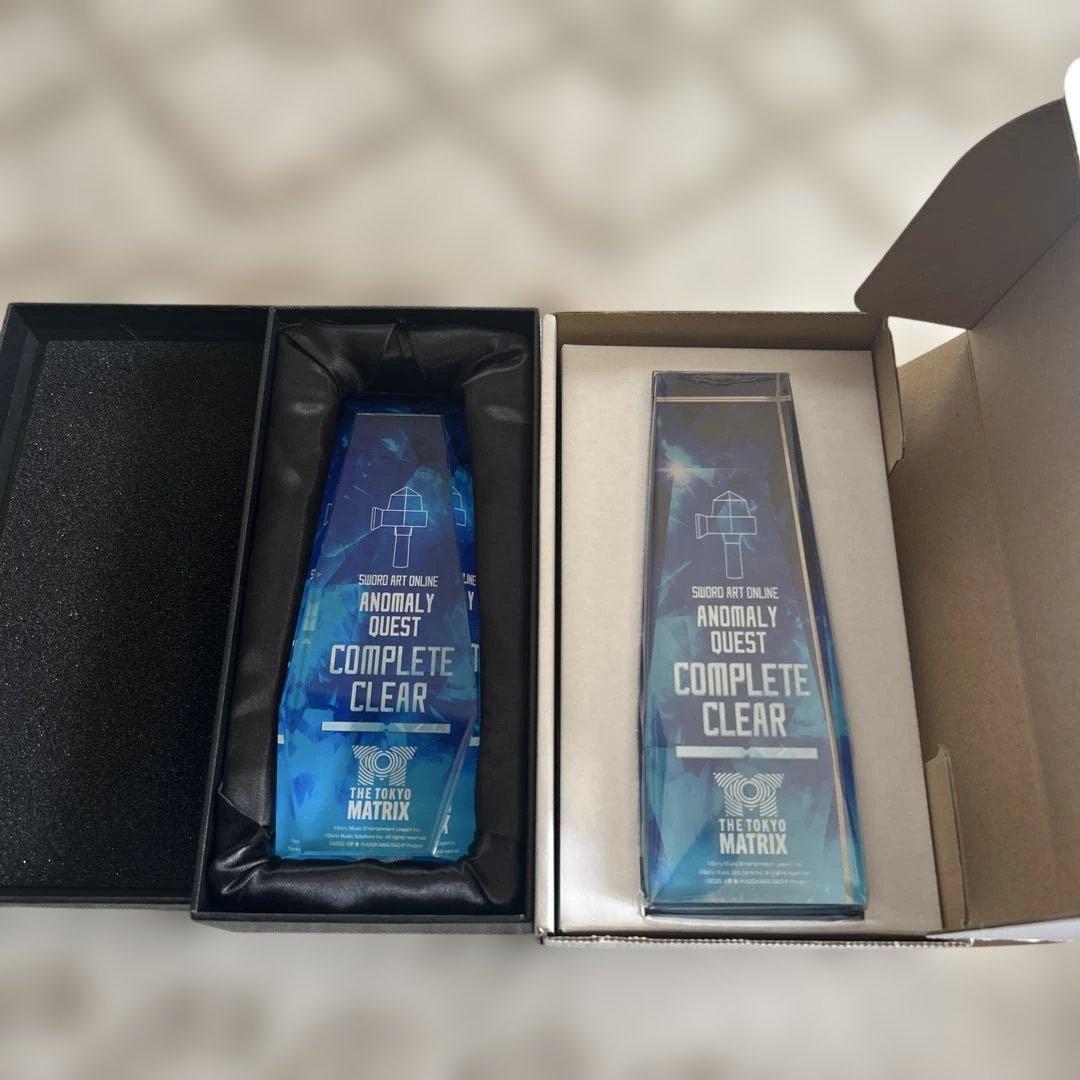 ソードアートオンライン アノマリークエストクリア完全クリア達成結晶(トロフィー)