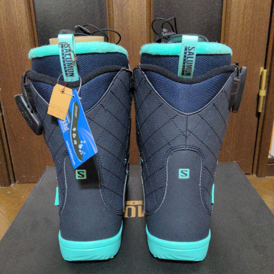 新品Salomon Pearl スノーボードブーツ 深青/ミント