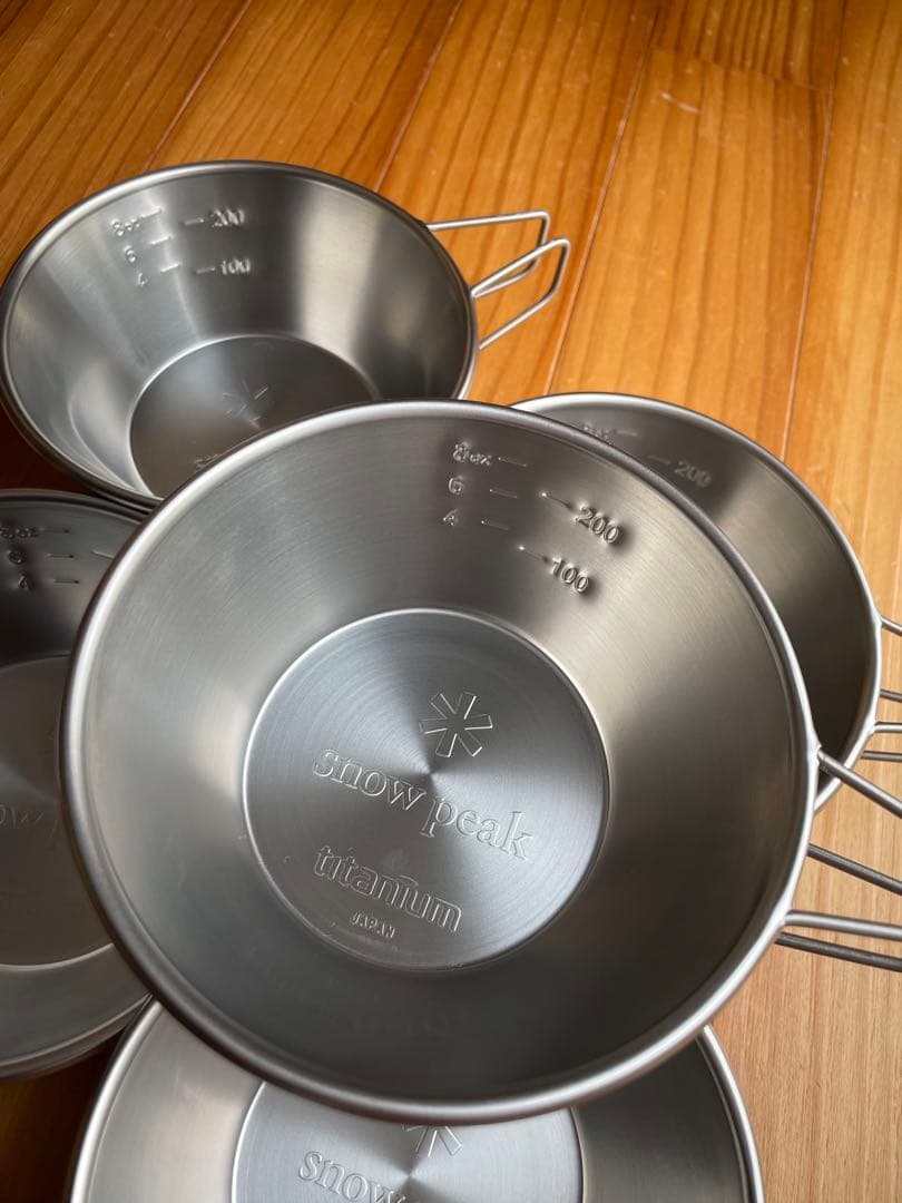  peak チタンシェラカップ 5個セット