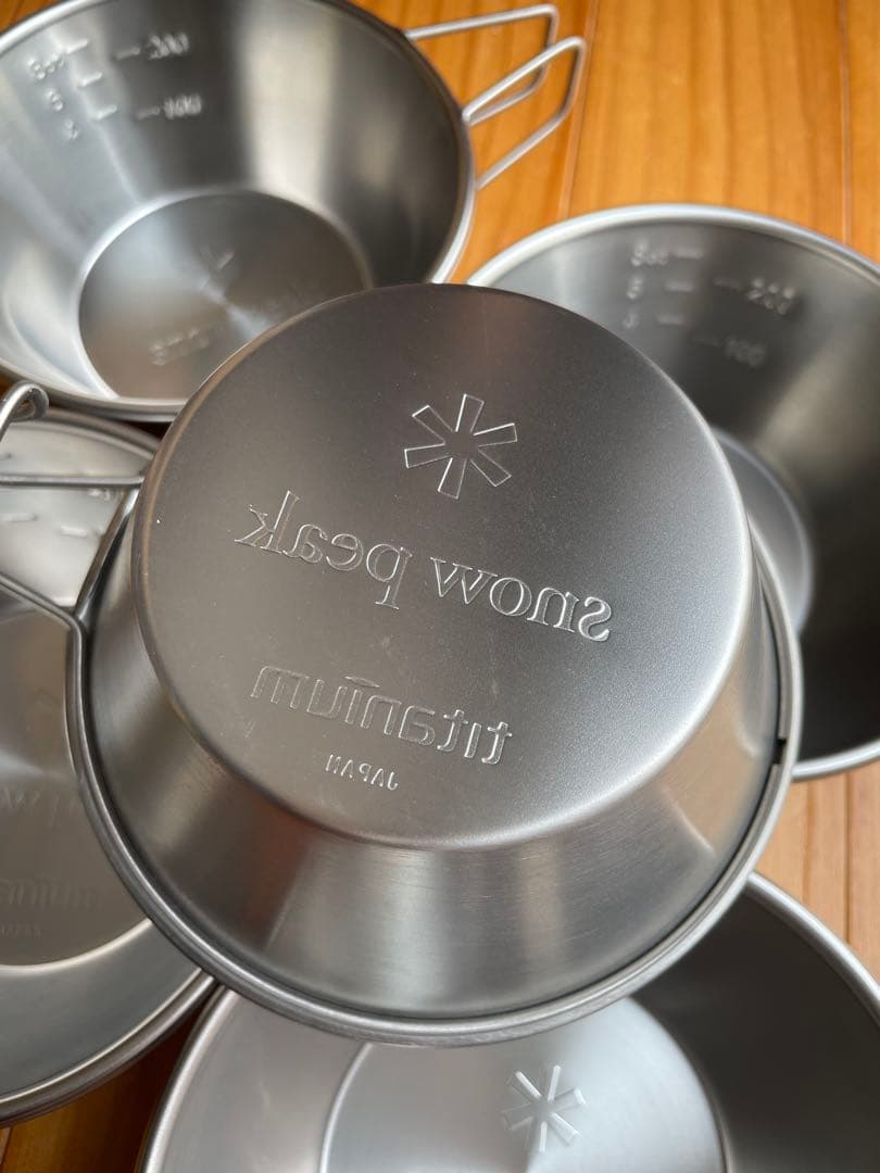  peak チタンシェラカップ 5個セット