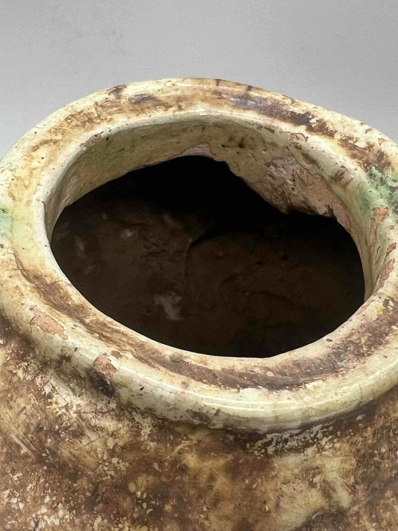 唐時代　唐三彩犀牛　極上品　【旧家旧蔵】　希少貴重　唐物(B-72)