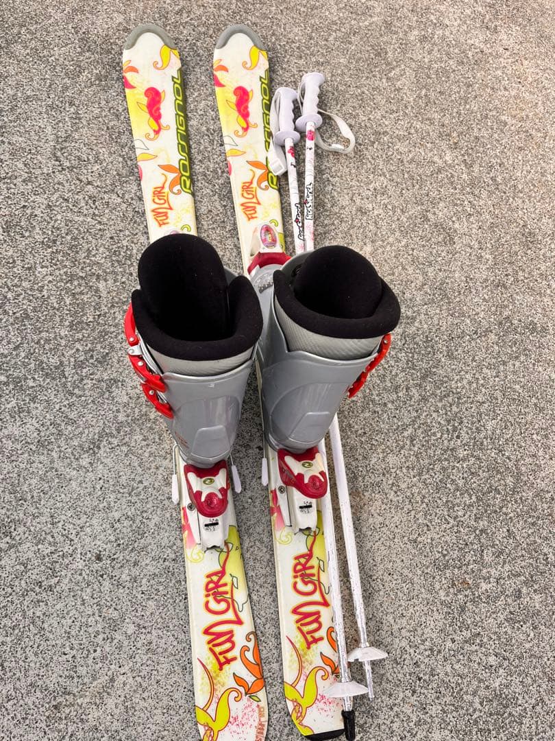 最終値下【初心者向［送料込］】Nordica Fun Girl スキーセット