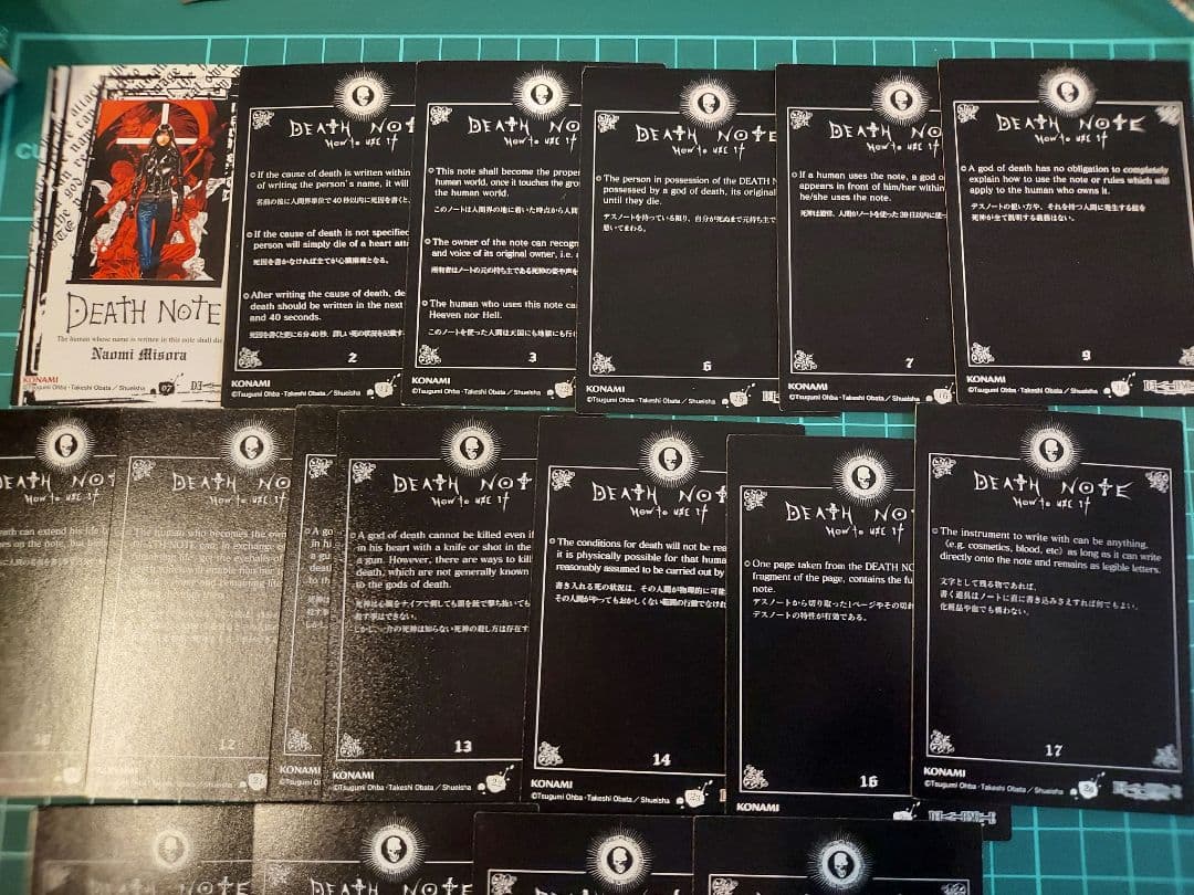 DEATHNOTE トレーディングカード 17枚