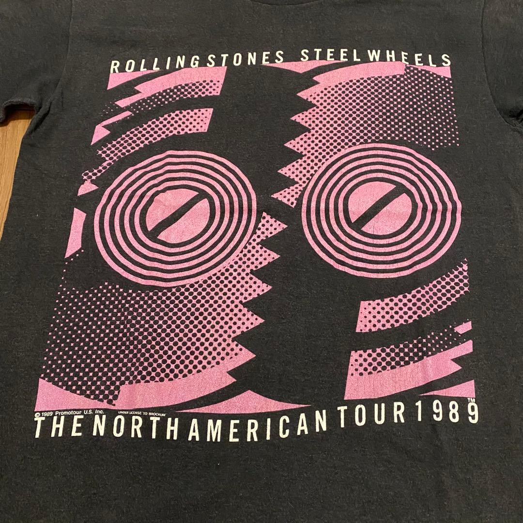 【80's】 ROLLING STONES steel wheel tour T
