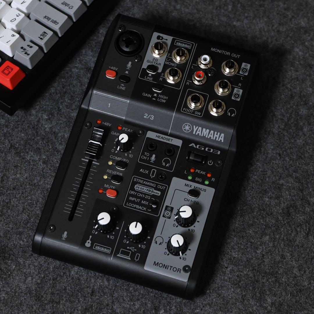 YAMAHA AG03 MK2 ミキサー　オーディオインターフェース