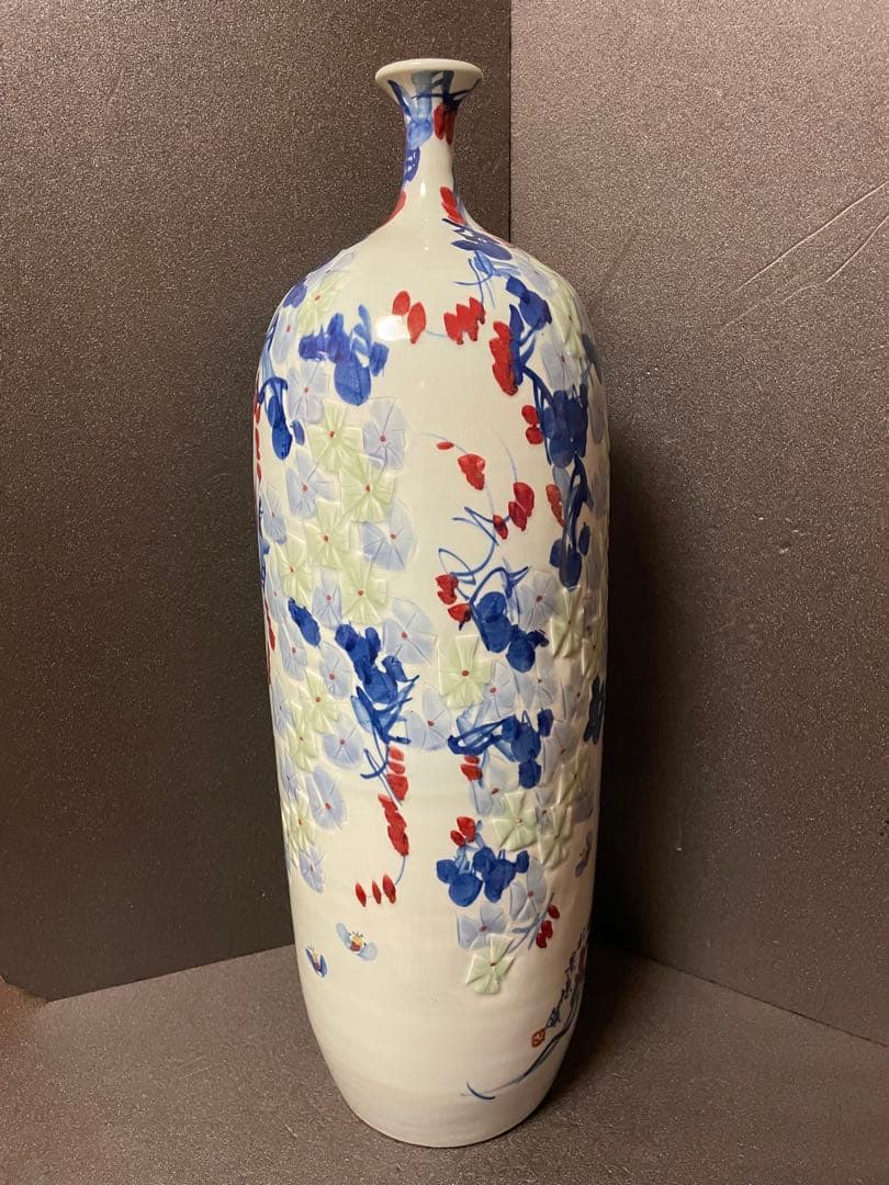 大人気　特大　69cm 景徳鎮　美術工芸　飾壺　花瓶　陶磁器 中国美術品