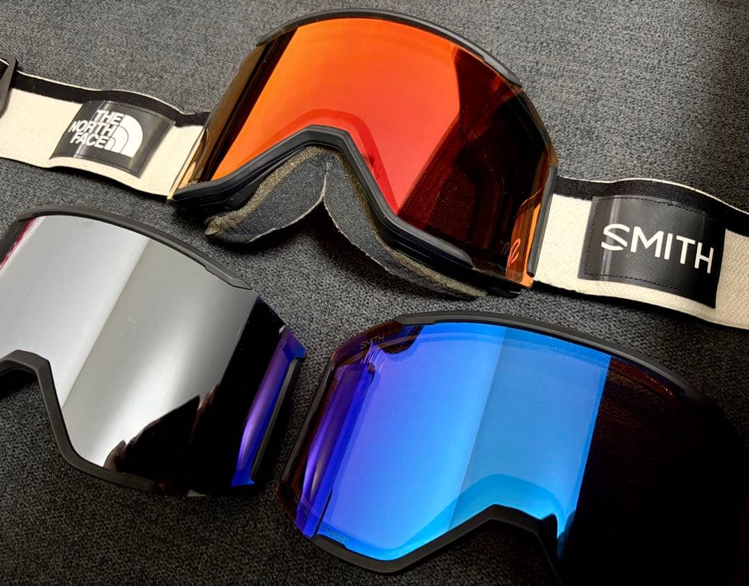 SMITH×NORTHFACE SQUAD MAGゴーグル　レンズ３枚