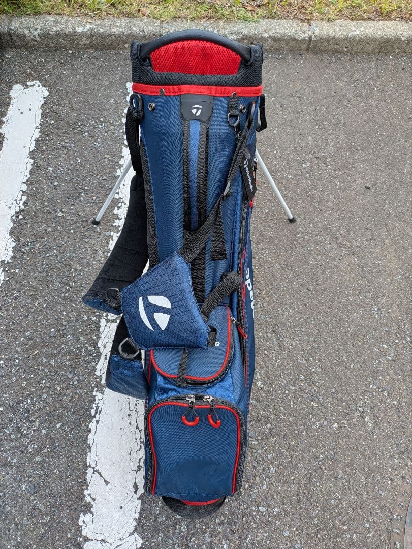 TaylorMade スタンドキャディバッグ ネイビー/レッド