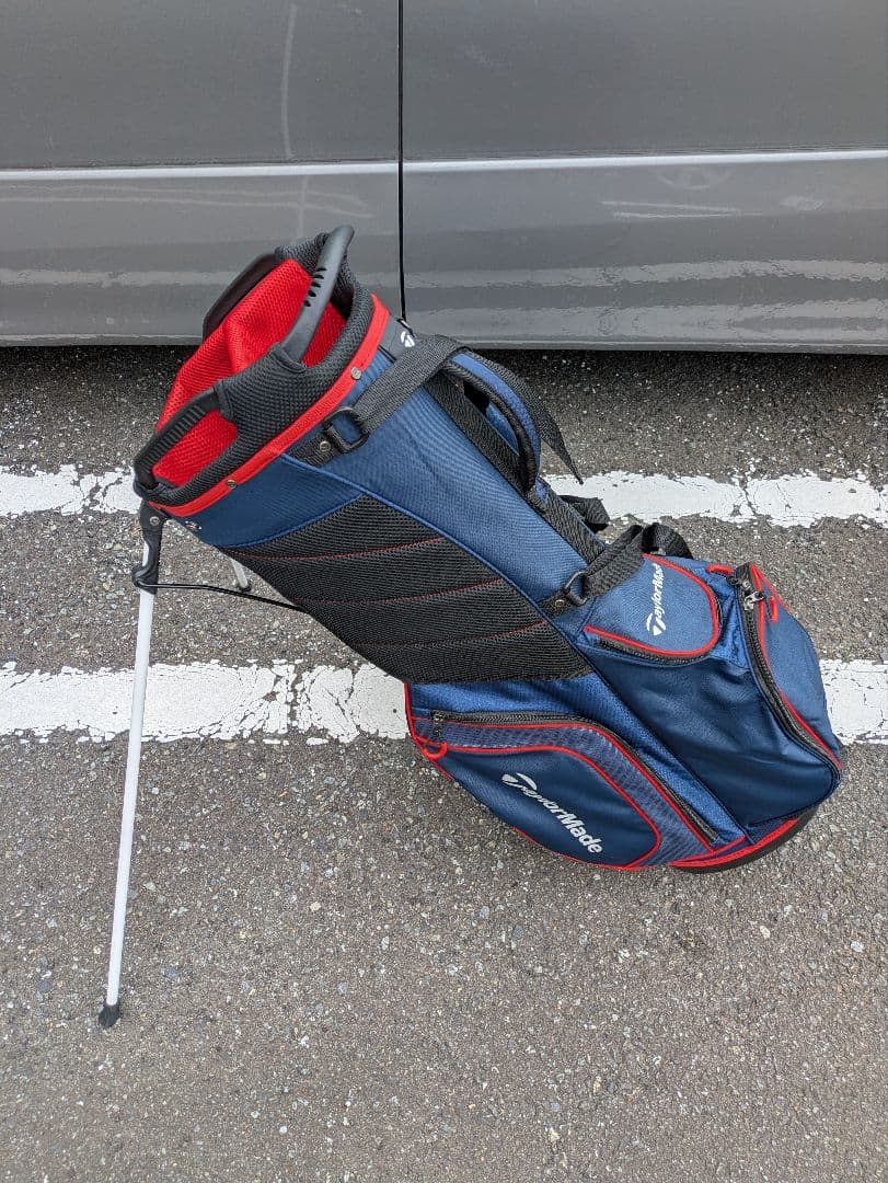 TaylorMade スタンドキャディバッグ ネイビー/レッド