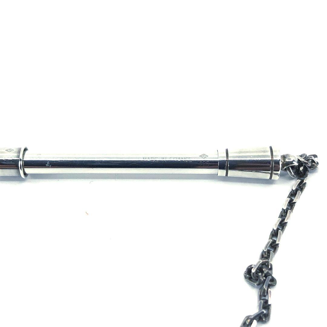 【美品】エルメス／SV925 ボールペン チェーン付き