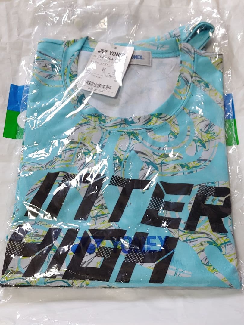 インハイ　2024　ヨネックス　ロングスリーブ　Tシャツ　ウォーターグリーン　L