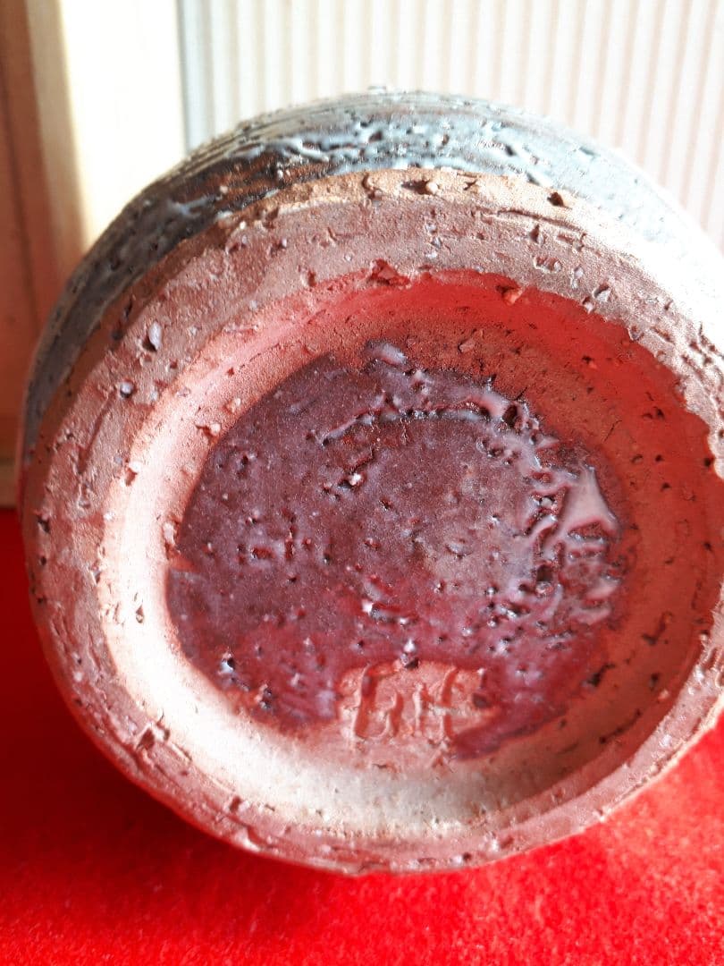 萩焼、大和吉孝の花入陶芸