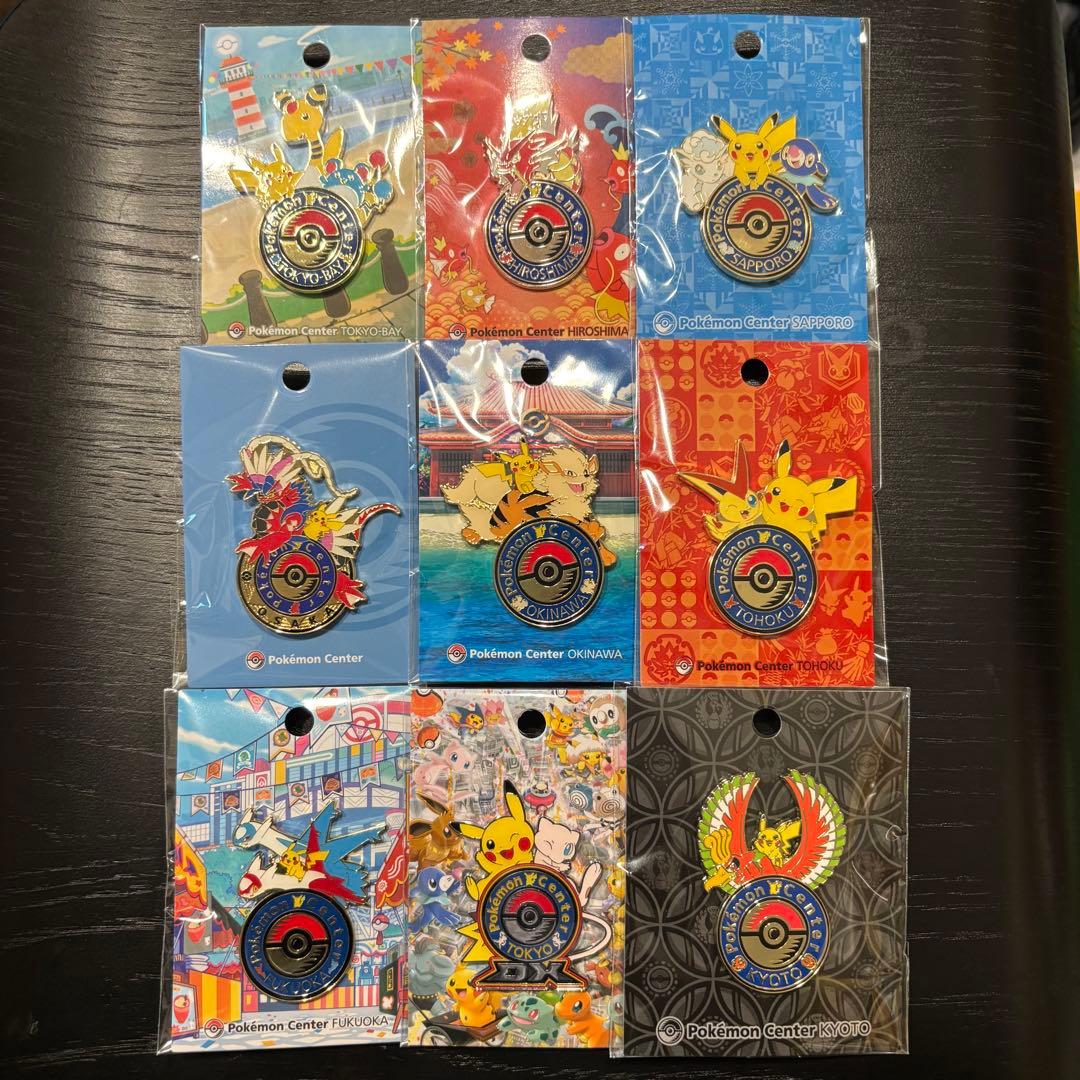 ポケモンセンター ピンズ ロゴピンズ ピンバッジ　コンプリート