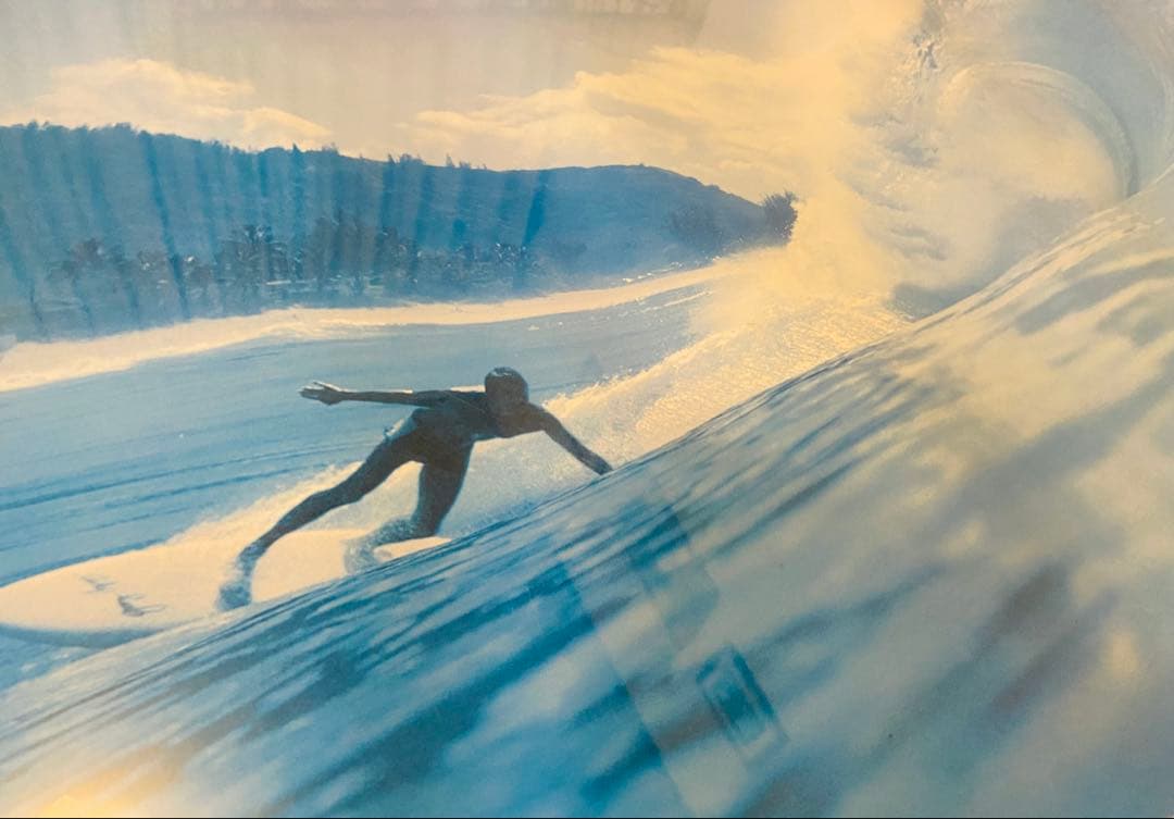 佐藤傳次郎ポスターALOHA Nalu Ola サイン入り大型希少HAWAII