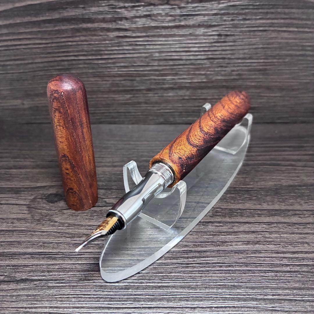 【万年筆】木の棒（欅）拭漆