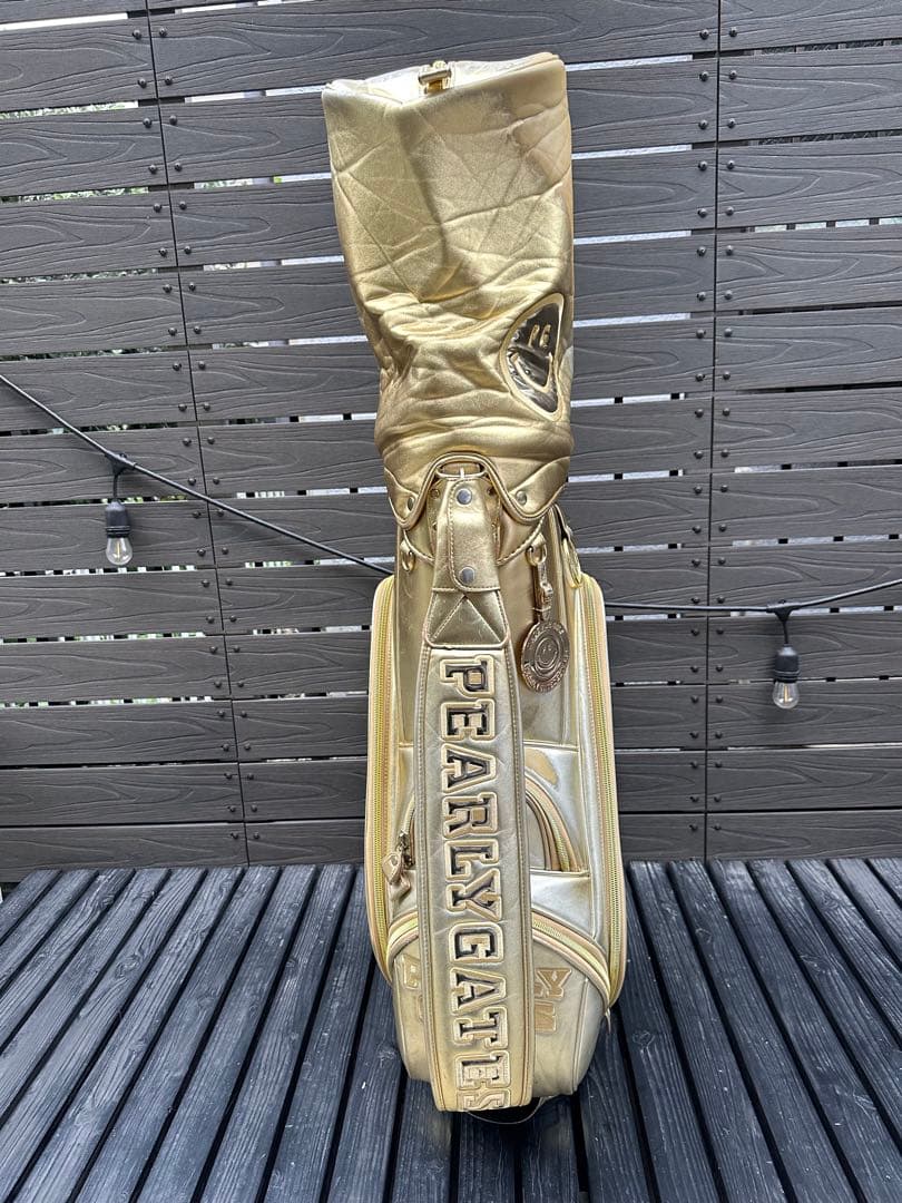 パーリーゲイツ　キャディバッグ　限定品ゴールド
