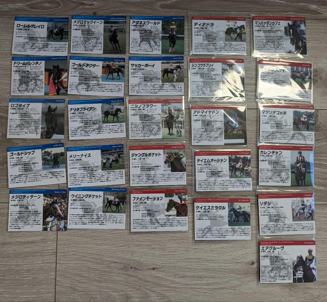 函館競馬場 札幌競馬場 メモリアル カード 26枚 競馬 競走馬 ウマ娘 グッズ